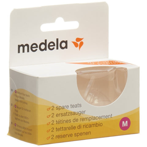 Medela Ersatzsauger mit mittlerem Fluss 2 Stk