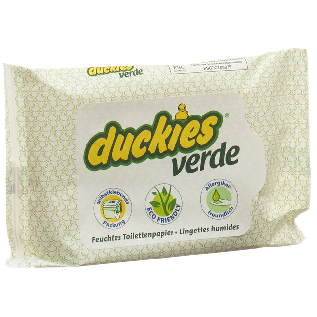 Duckies Verde feuchtes WC-Papier 30 Stk