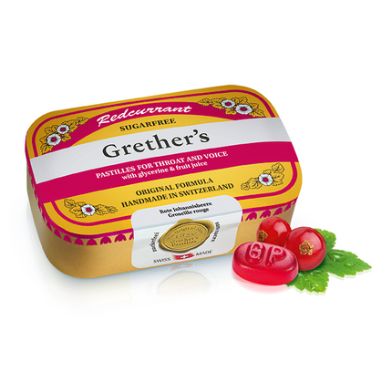 Grethers Redcurrant Vitamin C Pastillen ohne Zucker Ds 110 g