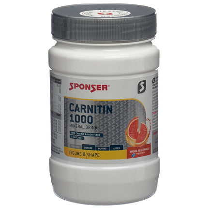 Sponser Carnitin 1000 Plv Red Orange 400 g