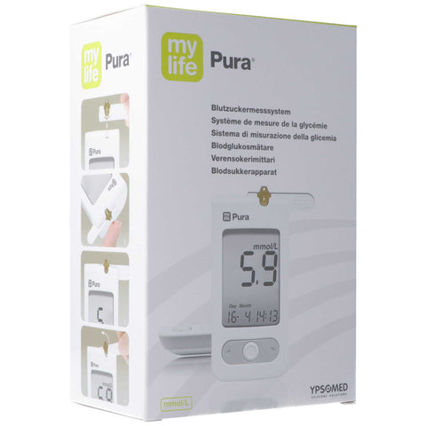 mylife Pura Blutzuckermessgerät Kit mmol/L