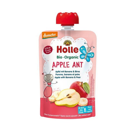 Holle Apple Ant - Pouchy Apfel & Banane mit Birne 100 g