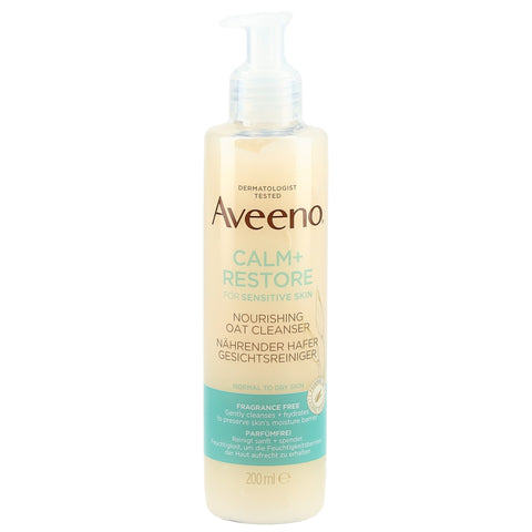 Aveeno Calm+Restore Nährender Gesichtsreiniger Hafer Disp 200 ml