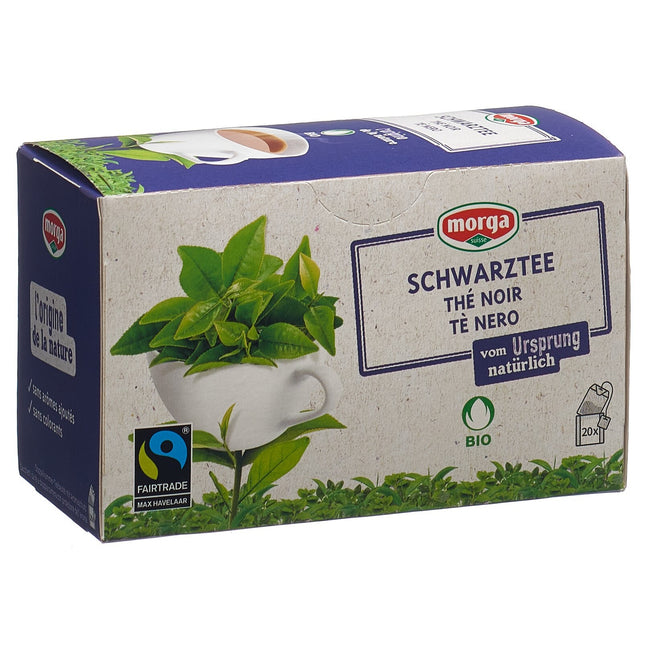 Morga Schwarztee mit Hülle Bio Fairtrade Knospe Btl 20 Stk