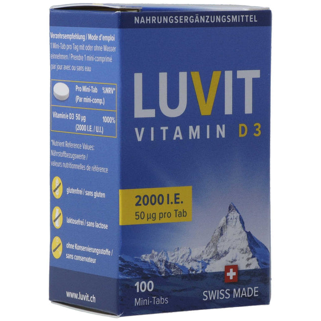 LUVIT Vitamin D3 Mini-Tabs 2000 IE Ds 100 Stk