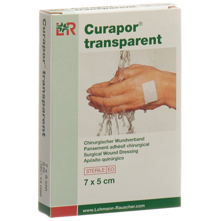 CURAPOR Wundverband 7x5cm transparent