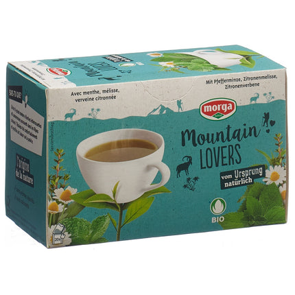 Morga Mountain Lovers Tee mit Hülle Bio Knospe Btl 20 Stk