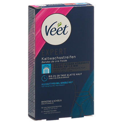 Veet Expert Kaltwachsstreifen Bikini&Achsel 16 Stk