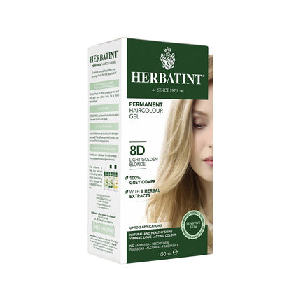 HERBATINT Haarfärbegel 8D Helles Goldblond Fl 150 ml