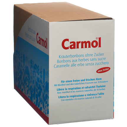 Carmol Kräuterbonbons ohne Zucker 12 Btl 75 g