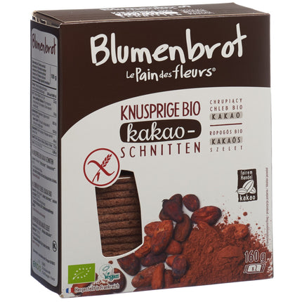 Blumenbrot Knusprige Schnitten Kakao glutenfrei 160 g