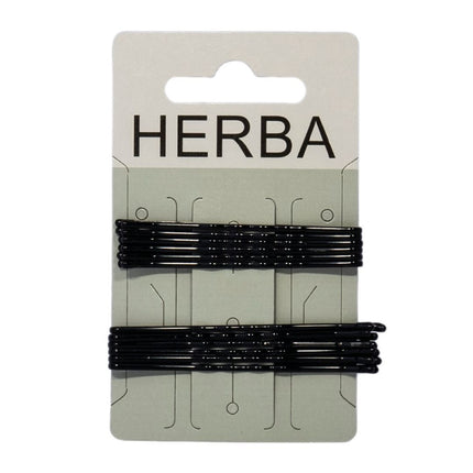 Herba Klemme 6+6.5cm schwarz 12 Stk