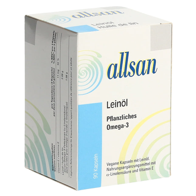 Allsan Leinöl pflanzlich Weichkaps 90 Stk