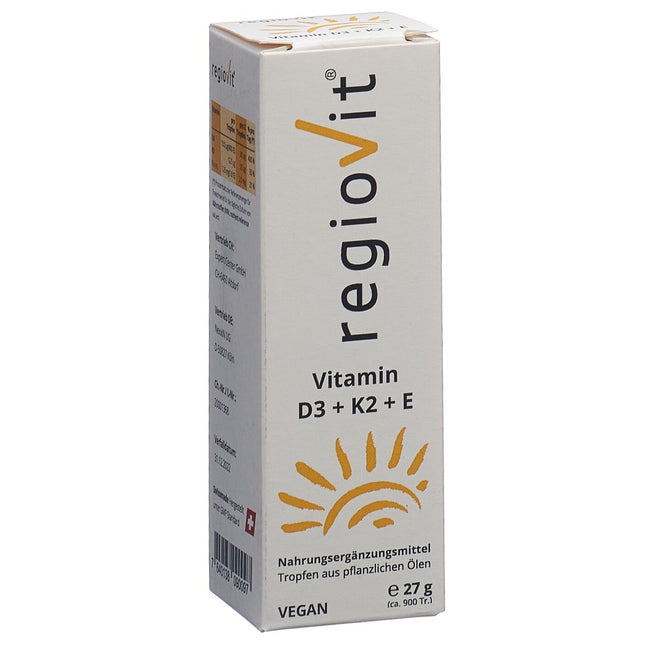 Regiovit Vitamin D3 + K2 + E Tropfen 27 g