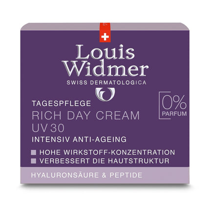 Louis Widmer Rich Day Cream UV30 ohne Parfum 50 ml