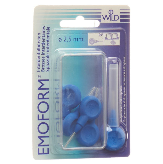 Emoform Interdentalbürsten 2.5mm dunkelblau 5 Stk