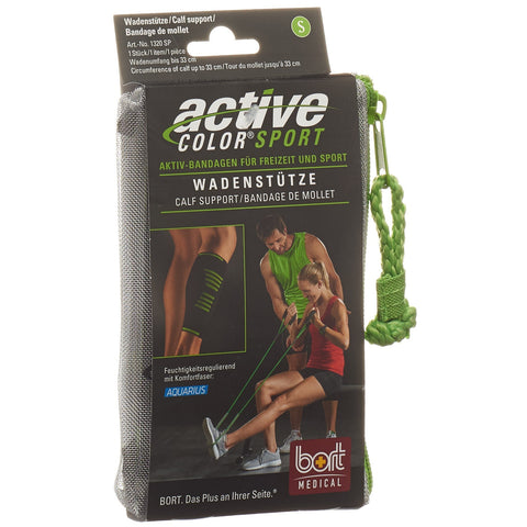 Bort ActiveColor Sport Wadenstütze S schwarz/grün