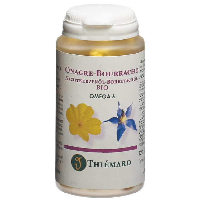 Thiémard Nachtkerze-Borretsch Öl Kaps 500 mg Bio 120 Stk