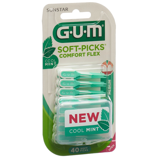 GUM Soft-Picks Comfort Flex Regular Cool Mint 40 Stk