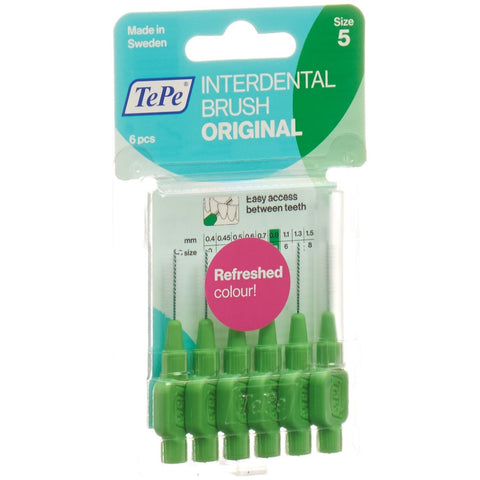 TePe Interdental Brush 0.8mm grün 6 Stk