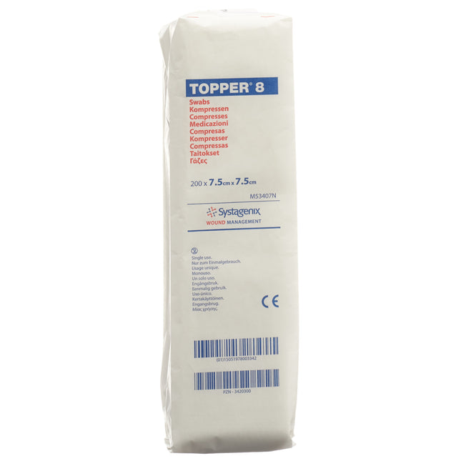 Topper 8 NW Kompressen 7.5x7.5cm unsteril 200 Stk