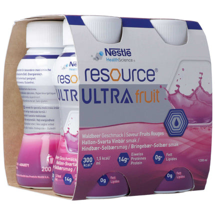 Resource Ultra Fruit Waldbeere 4 Fl 200 ml