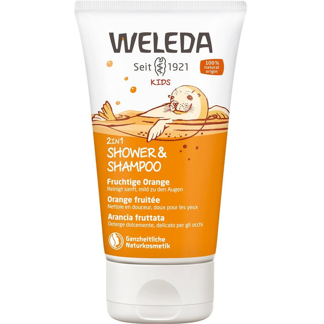 Weleda KIDS 2in1 Shower & Shampoo fruchtige Orange Tb 150 ml