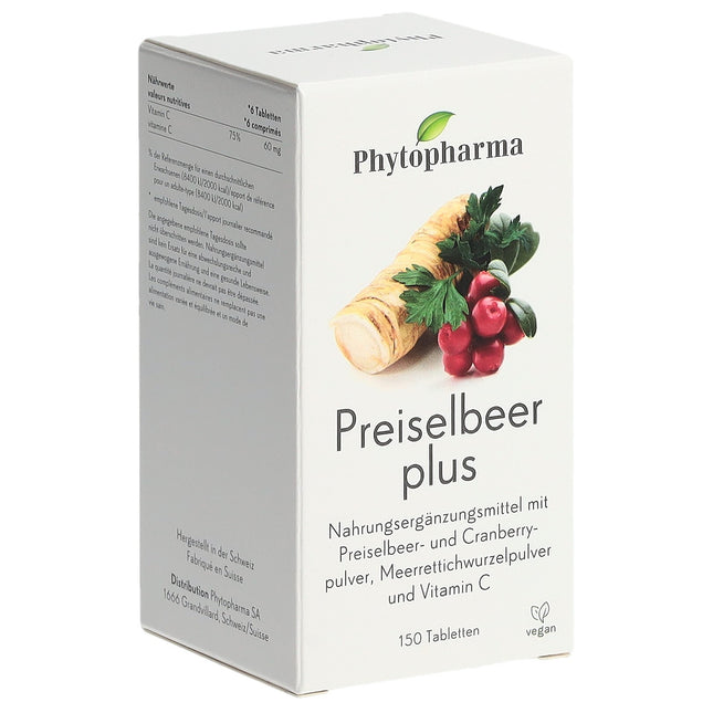 PHYTOPHARMA Preiselbeer plus Tabl 150 Stk