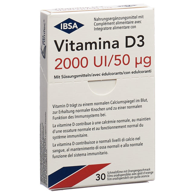 Vitamina D3 Schmelzfilm 2000 I.U. 30 Stk