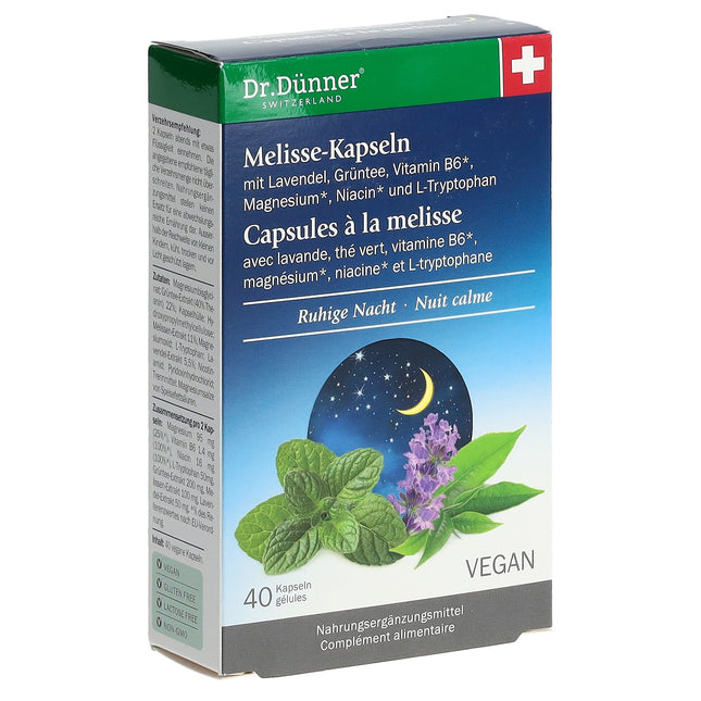 Dünner Melisse ruhige Nacht Kaps 40 Stk