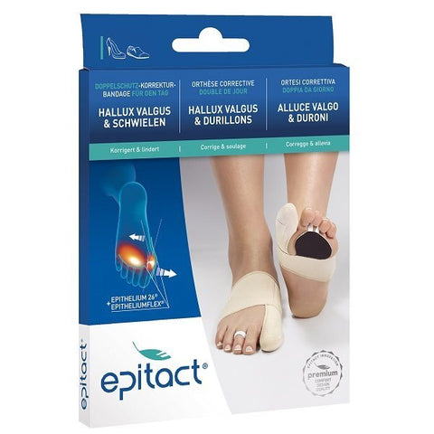 Epitact flexible Doppelschutz Korrekturbandage Hallux valgus TAG S 20-21.5cm links