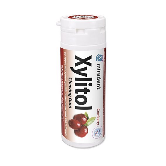 Miradent Xylitol Kaugummi Cranberry 30 Stk