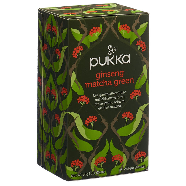 Pukka Ginseng Matcha Green Tee Bio Btl 20 Stk