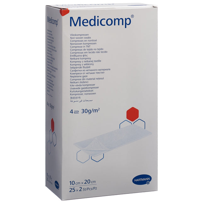 Medicomp 4 fach S30 10x20cm steril 25 x 2 Stk