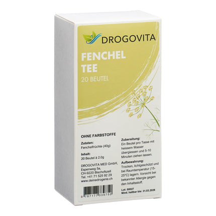 Drogovita Fenchel Tee Btl 20 Stk