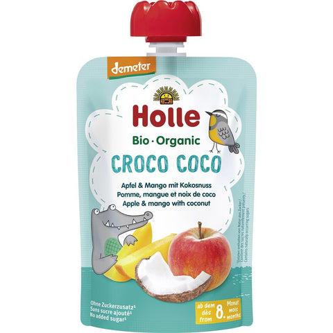Holle Croco Coco - Pouchy Apfel Mango Kokosnuss 100 g