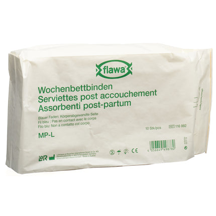 Flawa Wochenbettbinden MP-L Btl 10 Stk