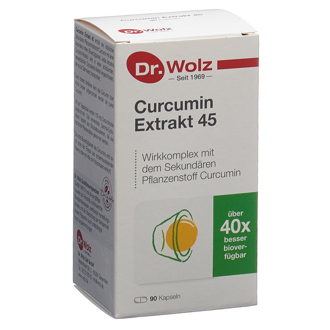 Dr. Wolz Curcumin Extrakt 45 Kaps Glasfl 90 Stk