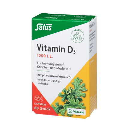 Salus Vitamin D3 1000 IE Kaps vegan 60 Stk