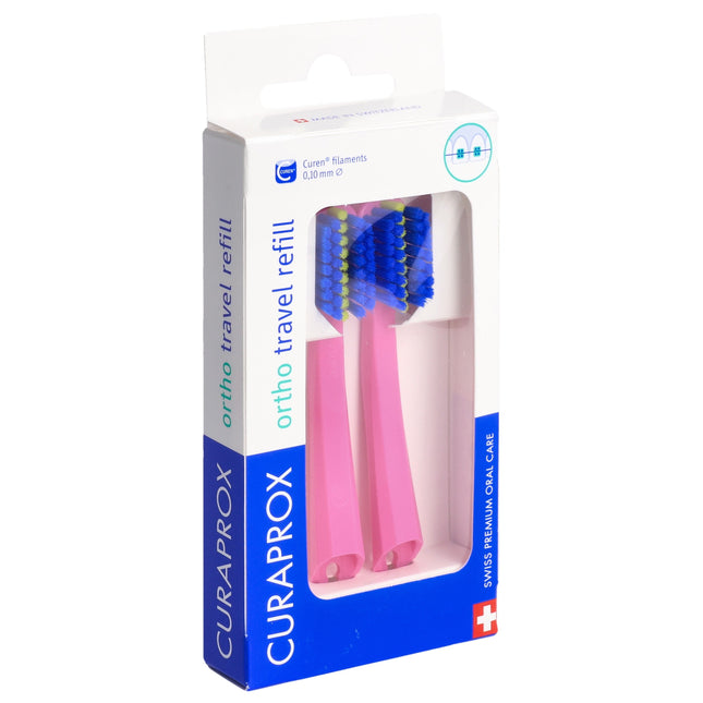 Curaprox CS 5460 Travel Set Ortho refill pink