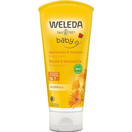 Weleda BABY Waschlotion & Shampoo Calendula Tb 200 ml