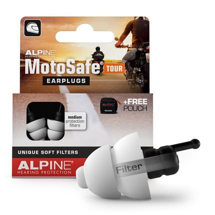 ALPINE MotoSafe Tour Gehörschutzstöpsel mit Euroloch