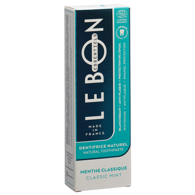 LEBON ESSENTIELS Zahnpasta klassische Minze Bio Tb 80 ml