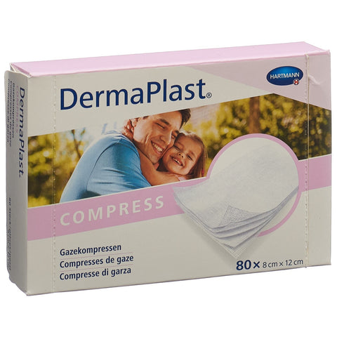 DermaPlast Compress 8x12cm 80 Stk