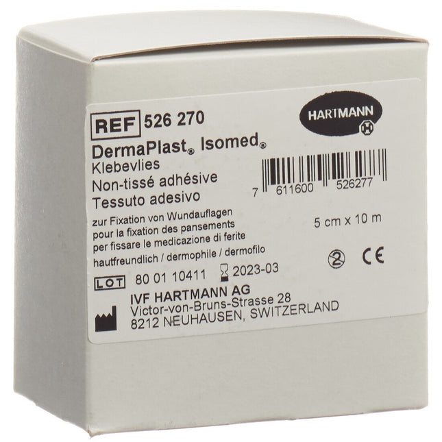 Dermaplast Isomed Klebevlies 5cmx10m weiss Rolle