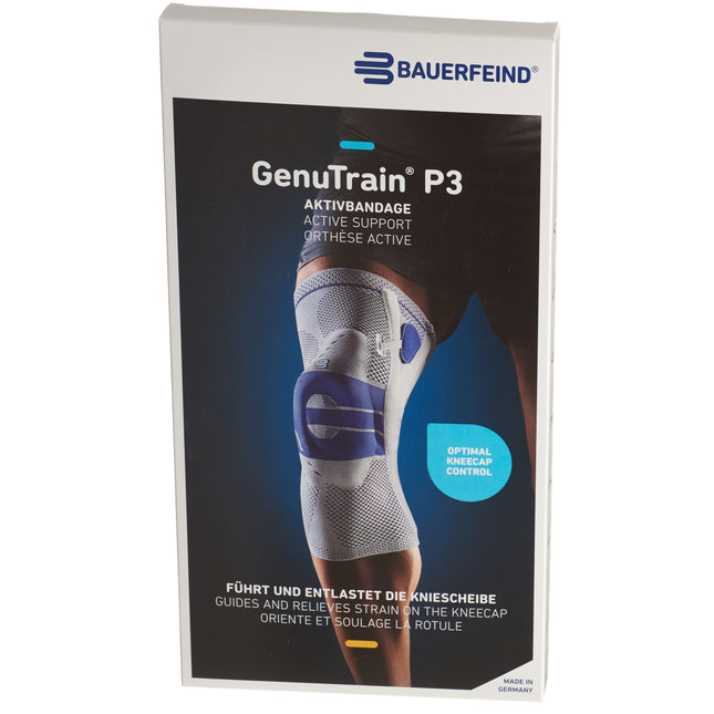 BAUERFEIND GenuTrain P3 Aktivbandage Gr4 rechts titan