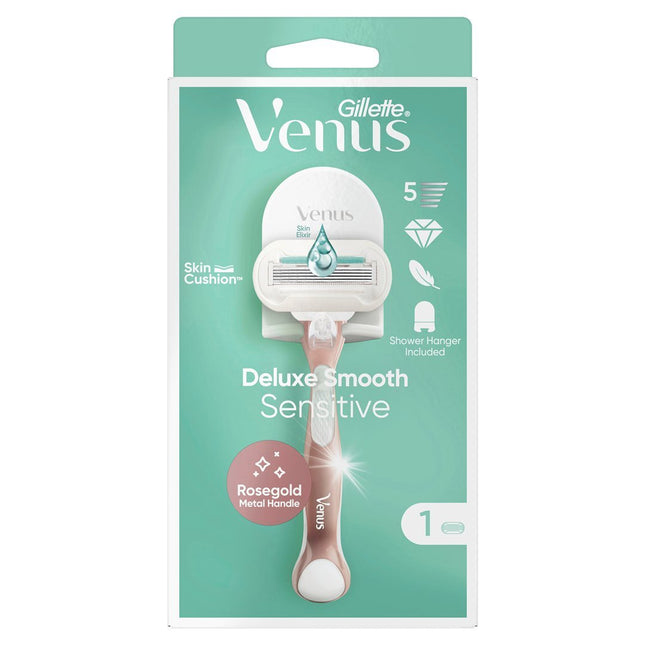 Gillette Venus Rosegold Sensitive Rasierapparat mit 1 Klinge+Rasiererha