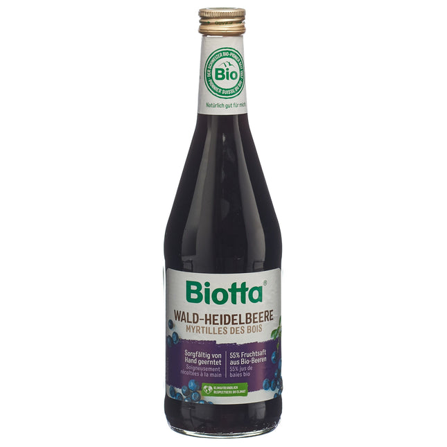 BIOTTA Waldheidelbeere Bio, Karton mit 6 Flaschen à 5 dl