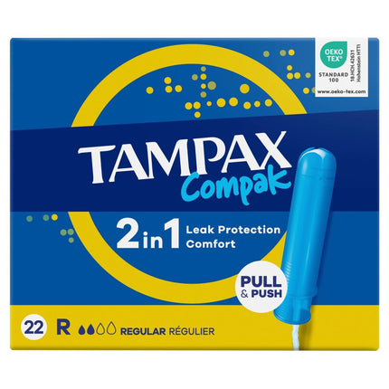 Tampax Tampons Compak Regular 22 Stk