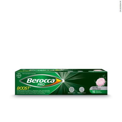 Berocca PRO Boost Brausetabletten – mit Guarana und Coffein – für den Sofort-Kick